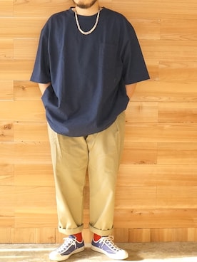 「CAMBER（キャンバー）のアイテム」を使った、yoheiさん（メンズ・175cm）の夏コーディネート