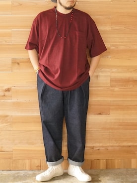 「CAMBER（キャンバー）のアイテム」を使った、yoheiさん（メンズ・175cm）の夏コーディネート