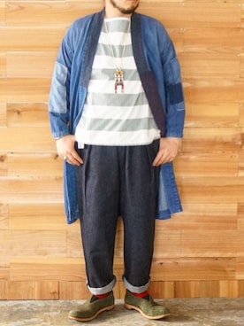 「はおり」｜yoheiさん（メンズ・175cm）の夏コーディネート
