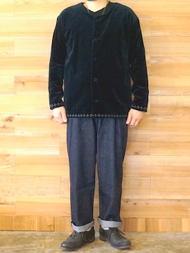 「アイテム（その他シューズ）」を使った、yoheiさん（メンズ・175cm）の秋コーディネート