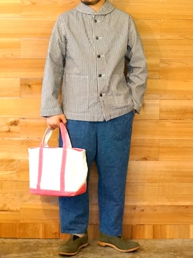 「Buzz Rickson's（バズリクソンズ）のアイテム（カバーオール）」を使った、yoheiさん（メンズ・175cm）の秋コーディネート