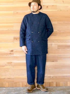 「アイテム（ブーティ）」を使った、yoheiさん（メンズ・175cm）の秋コーディネート
