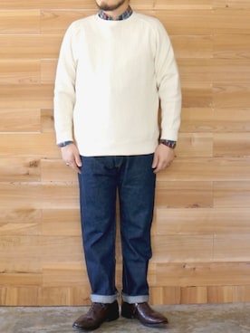 「weac.（ウィークス）のアイテム」を使った、yoheiさん（メンズ・175cm）の秋コーディネート