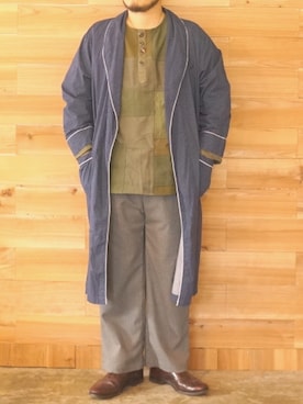 「weac.（ウィークス）のアイテム（パンツ）」を使った、yoheiさん（メンズ・175cm）の秋コーディネート
