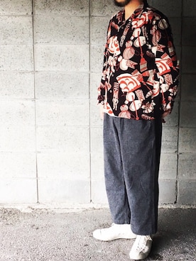 「SUN SURF（サンサーフ）のアイテム」を使った、yoheiさん（メンズ・175cm）の秋コーディネート