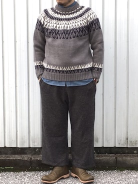 「アイテム（ブーティ）」を使った、yoheiさん（メンズ・175cm）の秋コーディネート