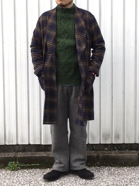 「weac.（ウィークス）のアイテム（その他アウター）」を使った、yoheiさん（メンズ・175cm）の秋コーディネート