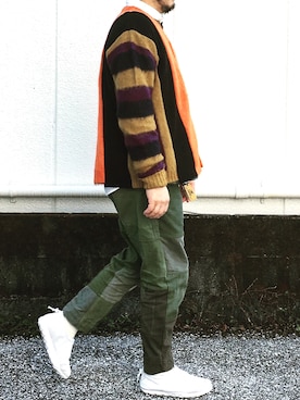 「Nasngwam（ナスングワム）のアイテム」を使った、yoheiさん（メンズ・175cm）の秋コーディネート