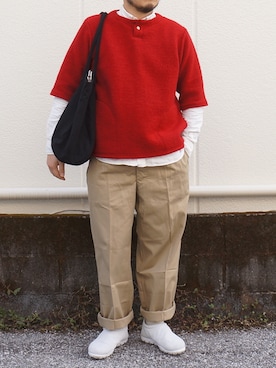 「Jackman（ジャックマン）のアイテム」を使った、yoheiさん（メンズ・175cm）の秋コーディネート