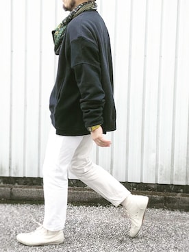 「アイテム（バンダナ/スカーフ）」を使った、yoheiさん（メンズ・175cm）の秋コーディネート