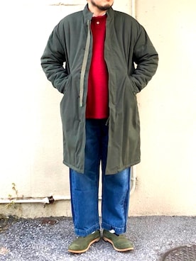 「weac.（ウィークス）のアイテム（ジャケット/アウター）」を使った、yoheiさん（メンズ・175cm）の冬コーディネート