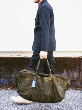 「weac.（ウィークス）のアイテム（セットアップ）」を使った、yoheiさん（メンズ・175cm）の冬コーディネート