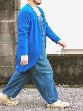 「アイテム（オールインワン・サロペット）」を使った、yoheiさん（メンズ・175cm）の冬コーディネート