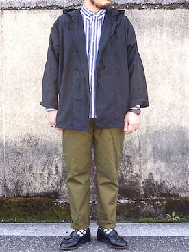「weac.（ウィークス）のアイテム（パンツ）」を使った、yoheiさん（メンズ・175cm）の春コーディネート