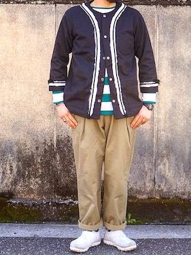 「masterkey（マスターキー）のアイテム（ノーカラージャケット）」を使った、yoheiさん（メンズ・175cm）の春コーディネート