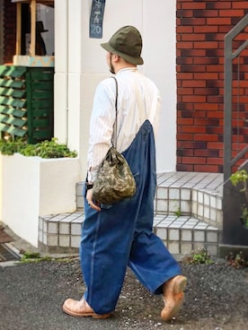 「ＧＷ」｜「アイテム（オールインワン・サロペット）」を使った、yoheiさん（メンズ・175cm）の春コーディネート