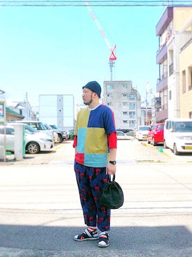 「napron（ナプロン）のアイテム」を使った、yoheiさん（メンズ・175cm）の春コーディネート