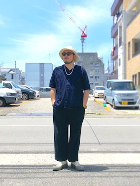 「TIGRE BROCANTE（ティグルブロカンテ）のアイテム（帽子）」を使った、yoheiさん（メンズ・175cm）の春コーディネート