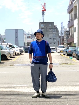 「napron（ナプロン）のアイテム」を使った、yoheiさん（メンズ・175cm）の春コーディネート