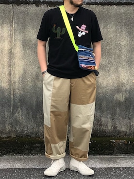 「YOUSED（ユーズド）のアイテム」を使った、yoheiさん（メンズ・175cm）の夏コーディネート