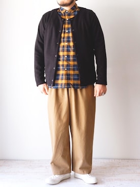 「weac.（ウィークス）のアイテム」を使った、yoheiさん（メンズ・175cm）の秋コーディネート