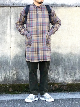 「weac.（ウィークス）のアイテム」を使った、yoheiさん（メンズ・175cm）の秋コーディネート