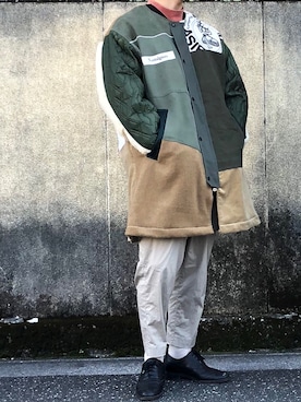「masterkey（マスターキー）のアイテム（モッズコート）」を使った、yoheiさん（メンズ・175cm）の秋コーディネート