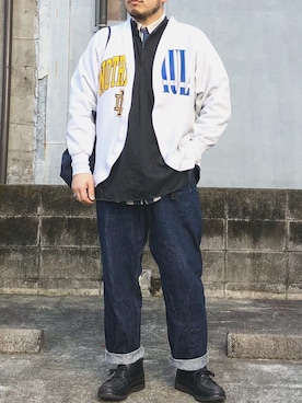 「MADE by sunny side up（サニーサイドアップ）のアイテム」を使った、yoheiさん（メンズ・175cm）の秋コーディネート