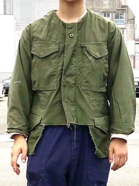 「アイテム（ミリタリージャケット）」を使った、yoheiさん（メンズ・175cm）の秋コーディネート