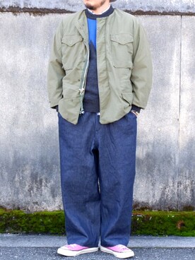 「weac.（ウィークス）のアイテム」を使った、yoheiさん（メンズ・175cm）の秋コーディネート