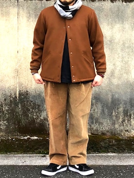 「AlexanderLeeChang（アレキサンダーリーチャン）のアイテム（スニーカー）」を使った、yoheiさん（メンズ・175cm）の秋コーディネート