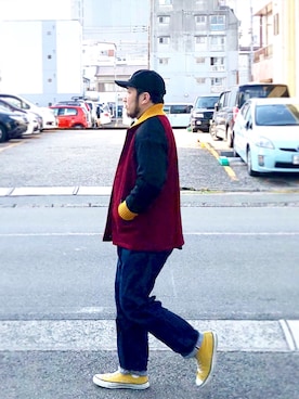 「アイラブCONVERSE」｜「アイテム（パンツ）」を使った、yoheiさん（メンズ・175cm）の秋コーディネート