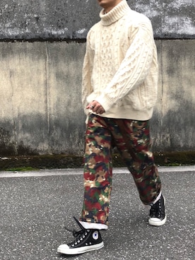 「カモパン」｜yoheiさん（メンズ・175cm）の冬コーディネート
