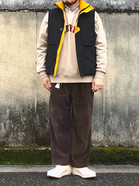 「MADE by sunny side up（サニーサイドアップ）のアイテム」を使った、yoheiさん（メンズ・175cm）の冬コーディネート