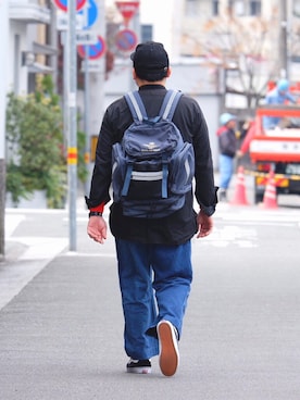 「AlexanderLeeChang（アレキサンダーリーチャン）のアイテム（スニーカー）」を使った、yoheiさん（メンズ・175cm）の冬コーディネート