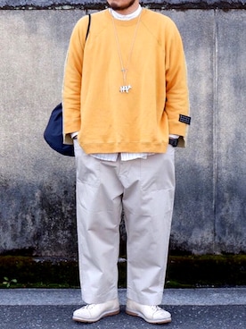 「napron（ナプロン）のアイテム」を使った、yoheiさん（メンズ・175cm）の春コーディネート