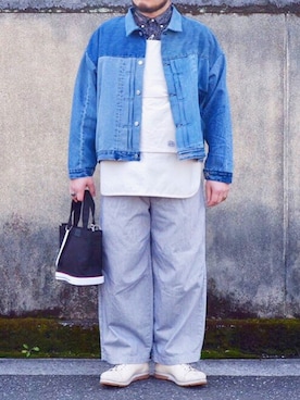「weac.（ウィークス）のアイテム」を使った、yoheiさん（メンズ・175cm）の春コーディネート