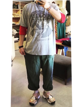 「MADE by sunny side up（サニーサイドアップ）のアイテム」を使った、yoheiさん（メンズ・175cm）の春コーディネート