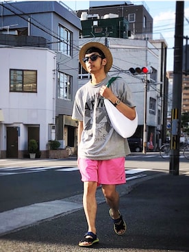 「HI-TEC（ハイテック）のアイテム」を使った、yoheiさん（メンズ・175cm）の春コーディネート