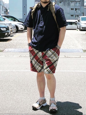 「weac.（ウィークス）のアイテム」を使った、yoheiさん（メンズ・175cm）の夏コーディネート