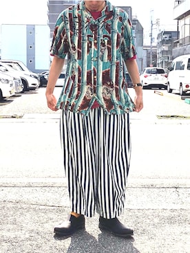 「Portaille(ポルタユ)のアイテム」を使った、yoheiさん(メンズ・175cm)の夏コーディネート