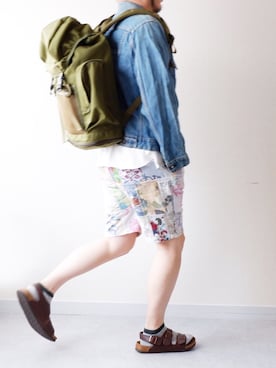 「アイテム（デニムジャケット）」を使った、yoheiさん（メンズ・175cm）の夏コーディネート