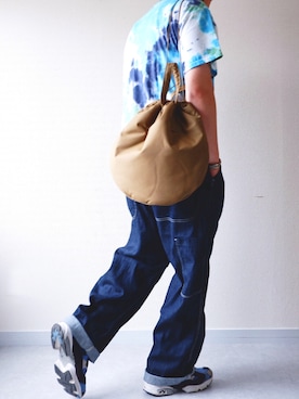 「MIS（エムアイエス）のアイテム（バッグ）」を使った、yoheiさん（メンズ・175cm）の夏コーディネート