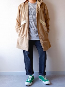 「MADE by sunny side up（サニーサイドアップ）のアイテム」を使った、yoheiさん（メンズ・175cm）の夏コーディネート