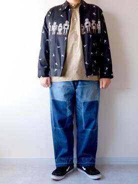 「weac.（ウィークス）のアイテム」を使った、yoheiさん（メンズ・175cm）の秋コーディネート