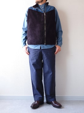 「weac.（ウィークス）のアイテム」を使った、yoheiさん（メンズ・175cm）の秋コーディネート