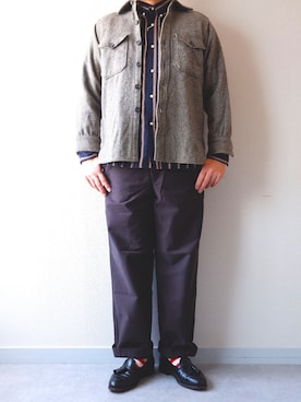 「weac.（ウィークス）のアイテム」を使った、yoheiさん（メンズ・175cm）の秋コーディネート