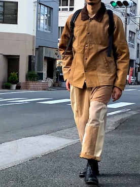 「YOUSED（ユーズド）のアイテム」を使った、yoheiさん（メンズ・175cm）の秋コーディネート