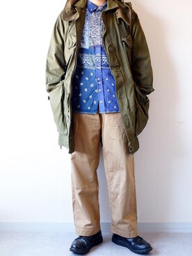 「Nasngwam（ナスングワム）のアイテム」を使った、yoheiさん（メンズ・175cm）の秋コーディネート