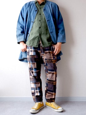 「weac.（ウィークス）のアイテム」を使った、yoheiさん（メンズ・175cm）の冬コーディネート